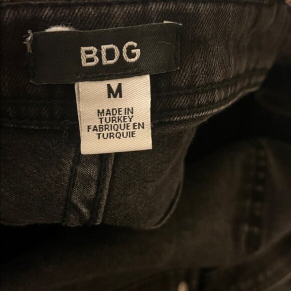 BDG Black Denim Overalls Jumpsuit Women's Size Medium - Picture 5 of 5